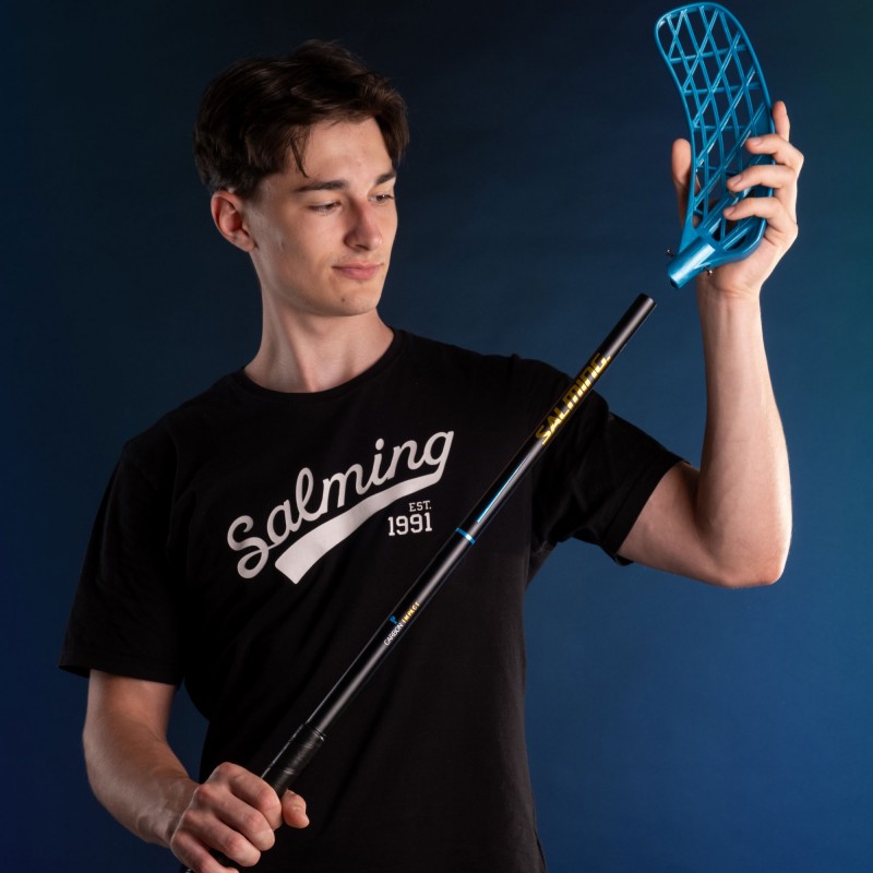 SALMING P-Series Carbon Impact F27 Black/Cyan 100 cm Shaft