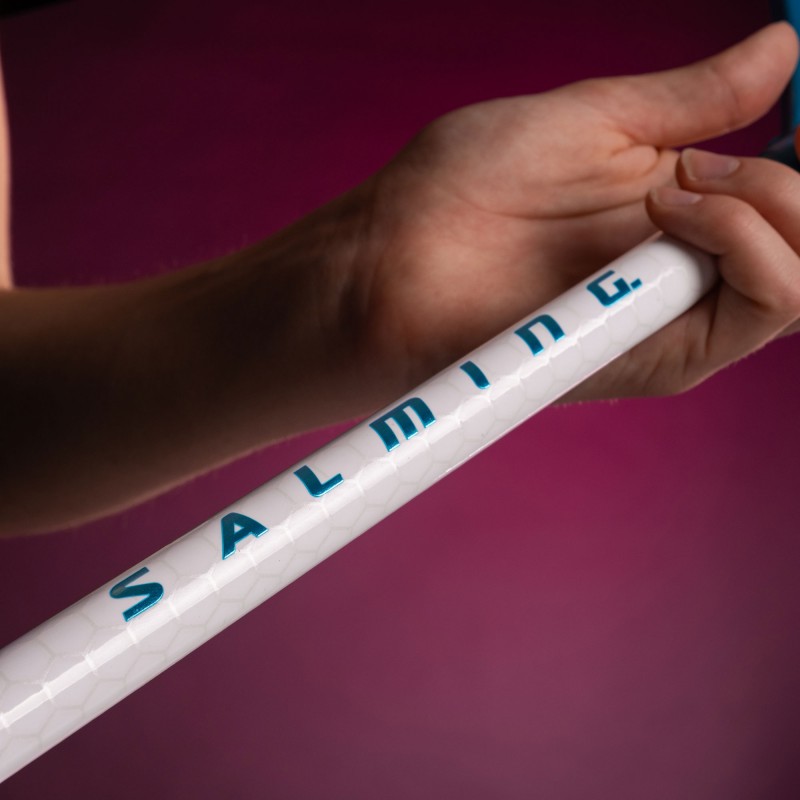 SALMING P-Series Carbon Pro F27 White/Cyan 100 cm Shaft