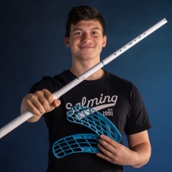 SALMING P-Series Carbon Pro F27 White/Cyan 100 cm Shaft