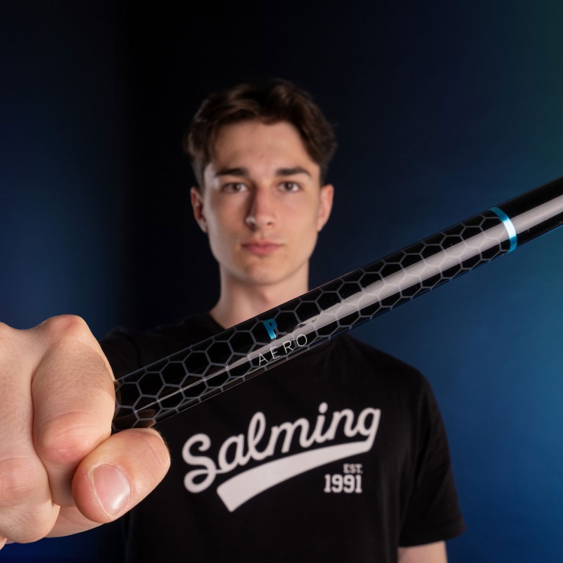 SALMING P-Series Aero F27 Black/Cyan 100 cm Shaft