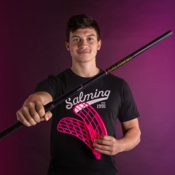 SALMING Q-Series Carbon Swift F27 Black/Magenta 100 cm Shaft