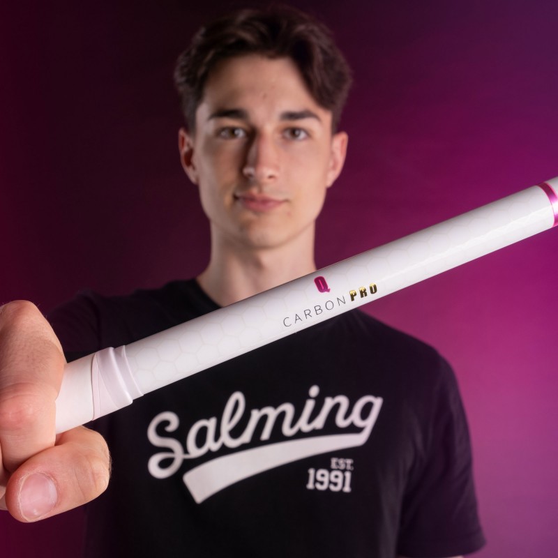 SALMING Q-Series Carbon Pro F27 White/Magenta 100 cm Shaft