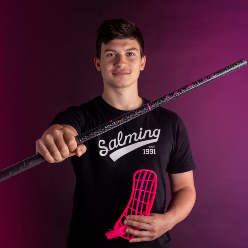 SALMING Q-Series Carbon Pro F27 Black/Magenta 100 cm Shaft