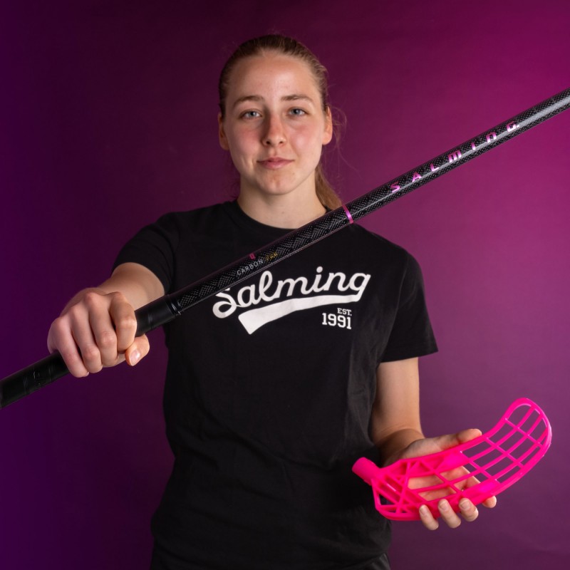 SALMING Q-Series Carbon Pro F27 Black/Magenta 100 cm Shaft