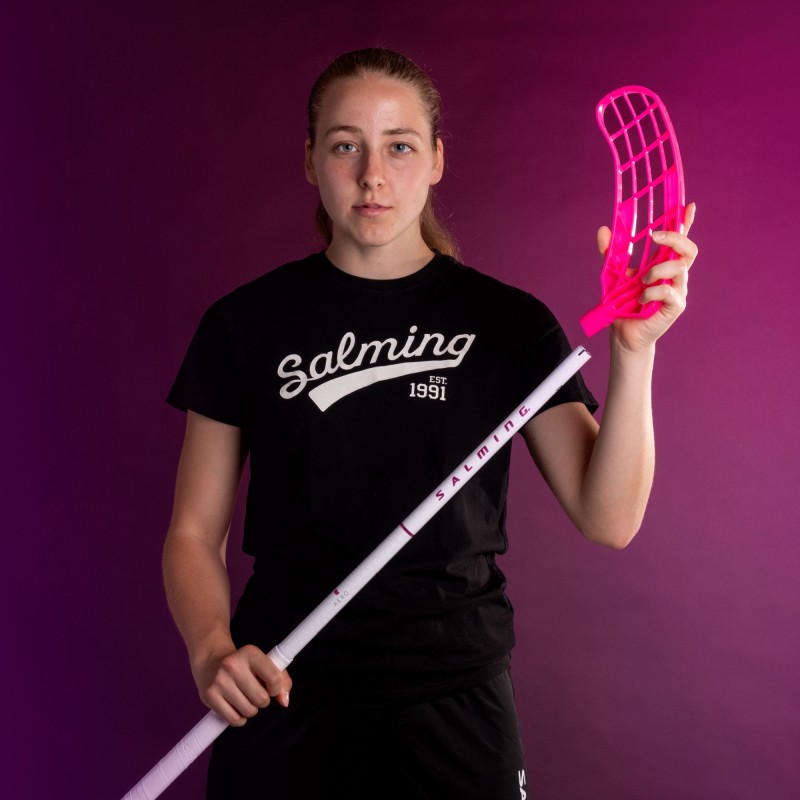 SALMING Q-Series Aero F29 White/Magenta 100 cm Shaft