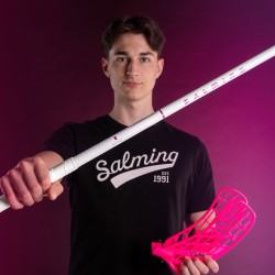 SALMING Q-Series Aero F29 White/Magenta 100 cm Shaft